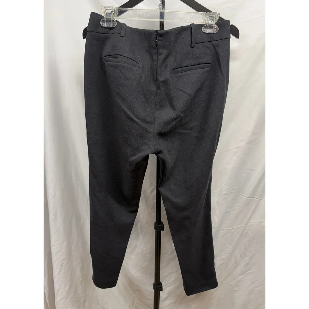 J. Crew Collection Women's Grey Wool Blend Ankle Zip Business Pants Sz 8